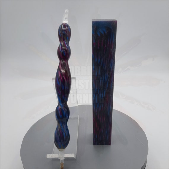 Diamond Painting Pen - rhapsody - Handmade Custom handcrafted  lathe neon pink, blue black