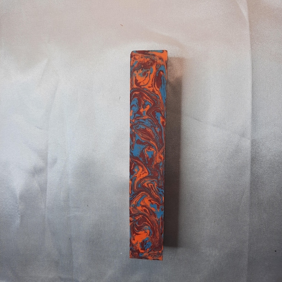 Diamond Painting Pen - Slideshow Limited Edition - Custom handmade handcrafted lathe acrylic red orange blue