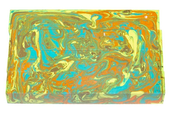 Diamond Painting Pen - Summer Haze limited edition - Handmade Custom handcrafted lathe acrylic pastel yellow, orange, blue
