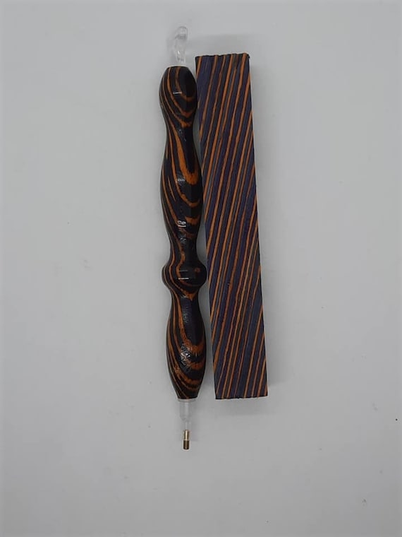 Diamond Painting Pen - Color Grain Desert Rust - Handmade Custom handcrafted lathe wood hardwood veneer laminate