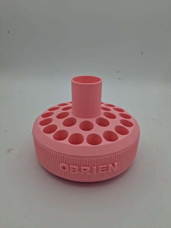 Rotating Pen Carousel Soft Pink - Obrien Custom Turning Diamond painting pen display original model with storage in middle