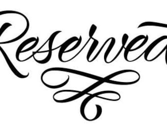 Reservado para Karie