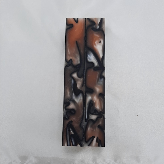 Diamond Painting Pen - Kirinite Oyster - Handmade Custom handcrafted lathe acrylic pink, tan pearl, black