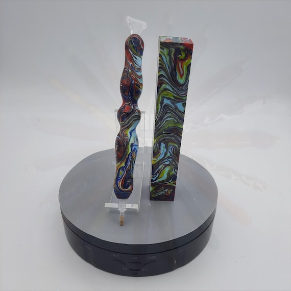 Diamond Painting Pen  - Autism Awareness limited edition - Handmade Custom handcrafted lathe acrylic Rainbow