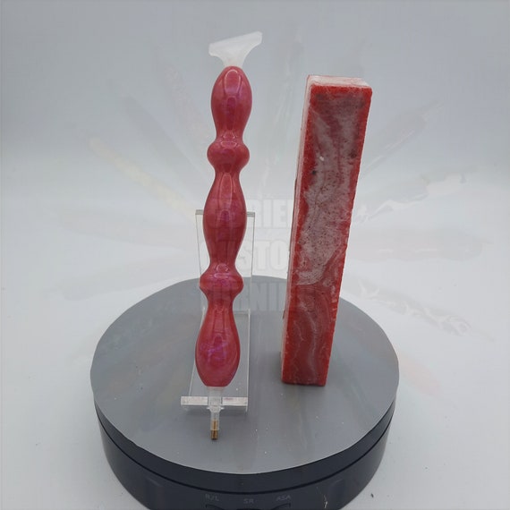 Diamond Painting Pen - pink sky - Custom handmade handcrafted lathe acrylic iridescent pink and fuchsia