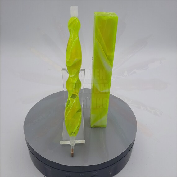 Diamond Painting Pen - Sunflower Water - Handmade Custom yellow transparent see through handcrafted lathe acrylic