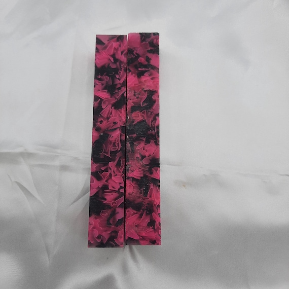 Diamond Painting Pen  - Secret Victory Coral Reef - Handmade Custom pink black handcrafted lathe acrylic mosaic