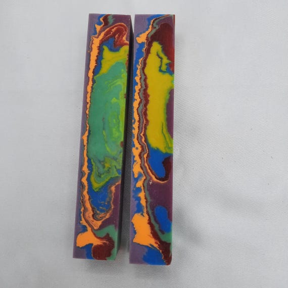 Diamond Painting Pen - Crayola - Handmade Custom handcrafted  lathe yellow, blue, purple, green, orange