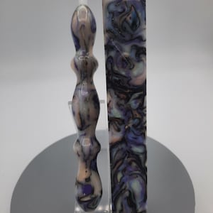 Diamond Painting Pen  - Mother of Pearl with Purple - Handmade Custom from Rapture Resins handcrafted lathe acrylic abalone