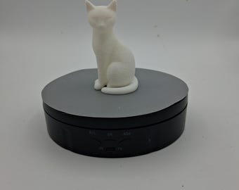 Cover Minder White Cat 3D printed with magnet embedded inside - Obrien Custom Turning diamond painting