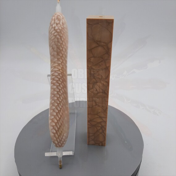 Diamond Painting Pen  - Juma Ivory Snake - handcrafted custom white hand turn lathe acrylic scales
