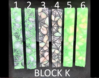 Diamond Painting Pen - Block K - handmade custom handcrafted lathe acrylic spiderweb spider web - Castaway Creations
