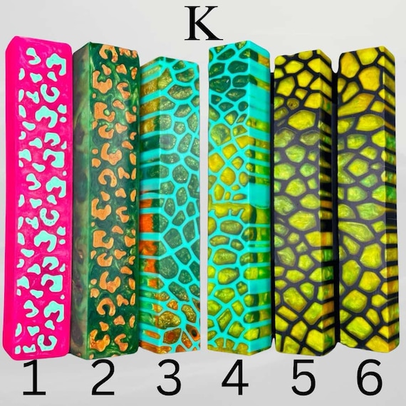 Diamond Painting Pen - Block K - handmade custom handcrafted lathe acrylic - Castaway Creations