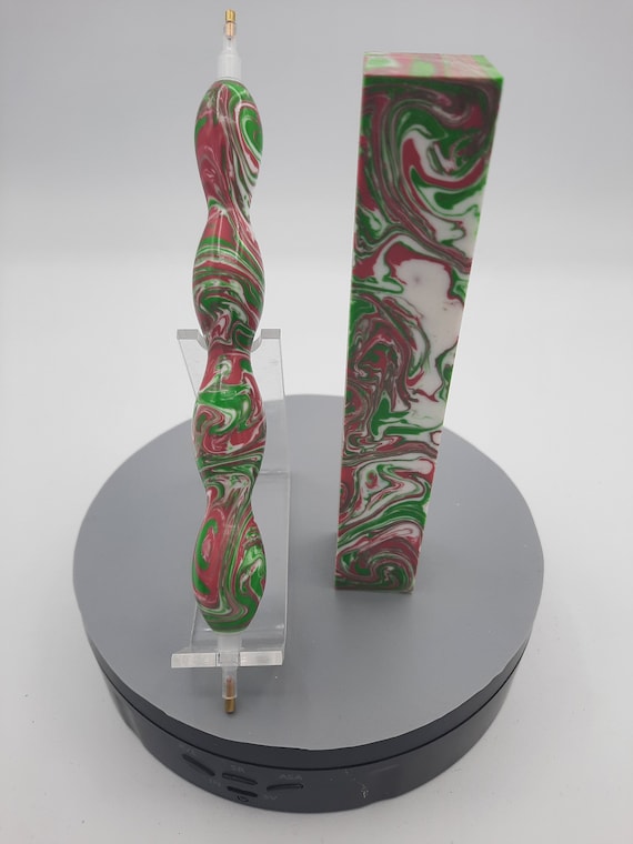 Diamond painting pen - Watermelon limited edition - handmade custom lathe turned drill pen stylus