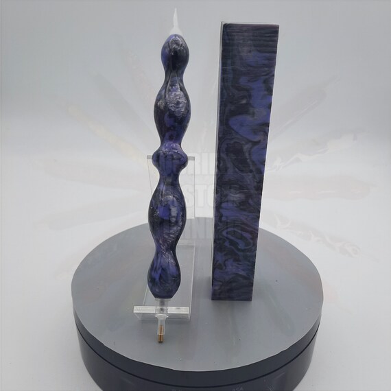 Diamond Painting Pen - Violet Eclipse Lava Explosion - Handmade Custom purple, lavender handcrafted lathe acrylic