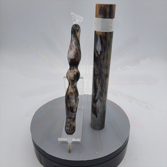 Diamond Painting Pen - Witch Doctor Diamond Cast Limited edition  - Handmade Custom handcrafted lathe silver bronze black sparkle shiny