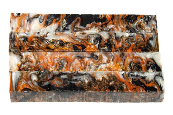 Diamond Painting Pen -Snow Tiger Limited Edition - Handmade Custom handcrafted  lathe Orange black animal