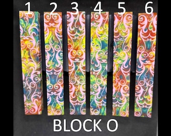 Diamond Painting Pen - Block O - handmade custom handcrafted lathe acrylic - Castaway Creations