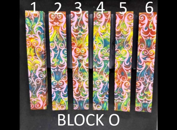 Diamond Painting Pen - Block O - handmade custom handcrafted lathe acrylic - Castaway Creations