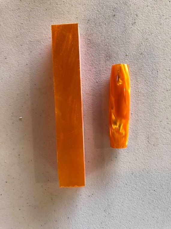 Diamond Painting Pen - Kirinite Solar Flare - Handmade Custom orange handcrafted  lathe acrylic