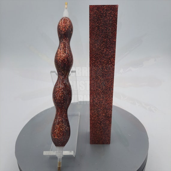 Diamond Painting Pen - Kirinite Red Cosmic Glitter - Handmade Custom cosmos handcrafted ed lathe acrylic