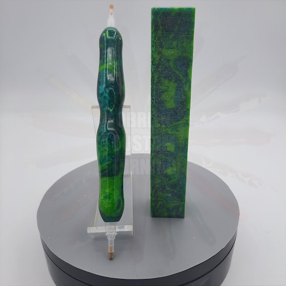 Diamond Painting Pen - jungle moss - Handmade Custom handcrafted  lathe shades of green
