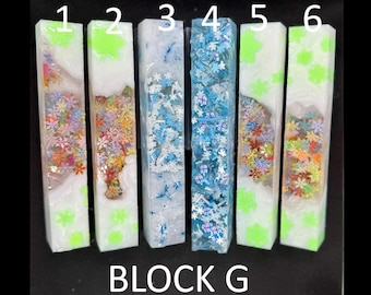 Diamond Painting Pen - Block G - handmade custom handcrafted lathe acrylic - Castaway Creations