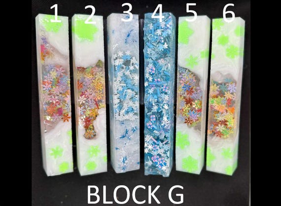 Diamond Painting Pen - Block G - handmade custom handcrafted lathe acrylic - Castaway Creations
