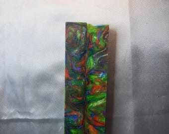 Diamond Painting Pen - Mesmerize limited edition - Custom handmade handcrafted lathe acrylic rainbow multi-color green, blue, red