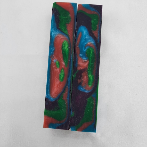 Diamond Painting Pen - Sci Fi - Handmade Custom handcrafted  lathe Red blue green purple rainbow