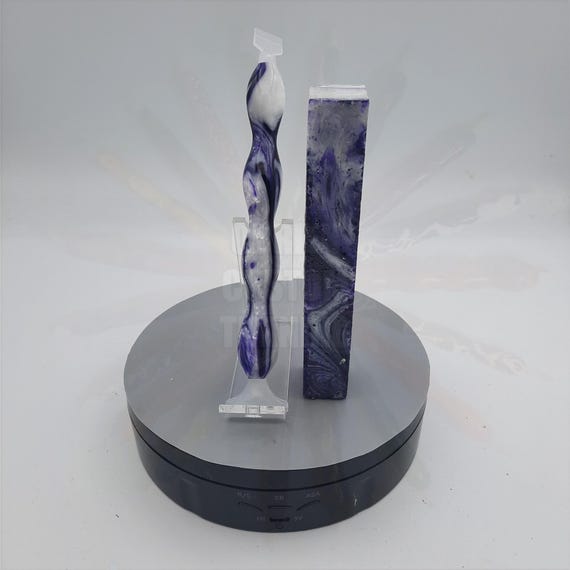 Diamond Painting Pen - purple passion - Handmade Custom purple and white handcrafted lathe acrylic
