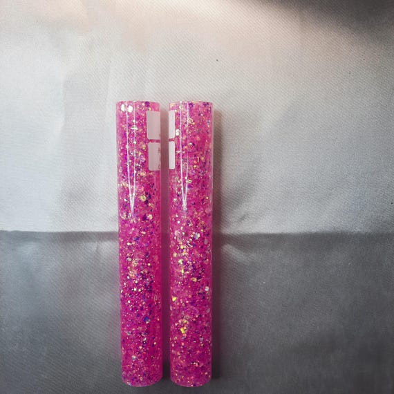 Diamond Painting Pen  - Pink-urple Glow in the Dark Glitter - Custom handmade handcrafted lathe acrylic  sparkle shine