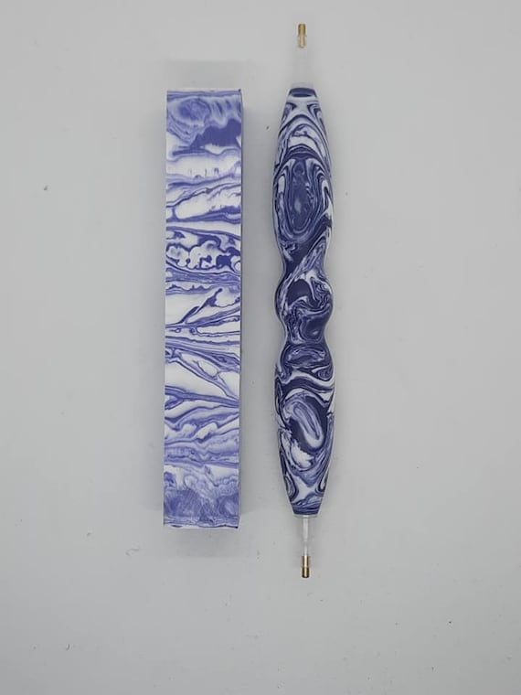 Diamond Painting Pen - Northwestern fan limited edition - Handmade Custom handcrafted lathe acrylic purple white sports team