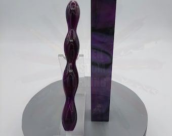 Diamond Painting Pen - purple and black swirl (violet) - Handmade Custom handcrafted  lathe acrylic Violet Batch 2