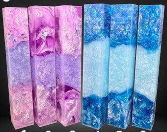 Diamond Painting Pen - Block S - handmade custom handcrafted lathe acrylic - Castaway Creations