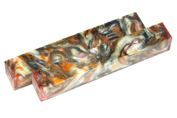 Diamond Painting Pen - Peach Tiger Limited Edition - Handmade Custom handcrafted  lathe Orange black animal