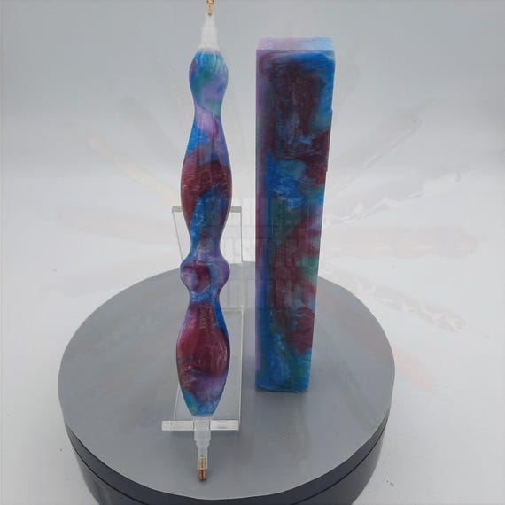 Diamond Painting Pen  - mermaid - Handmade Custom handcrafted lathe acrylic purple blue pink