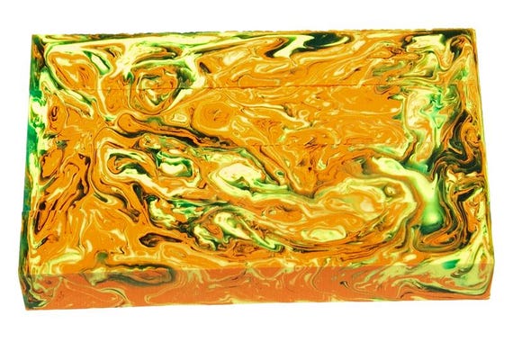 Diamond Painting Pen - Citrus Waves limited edition - Handmade Custom handcrafted lathe acrylic Orange Yellow