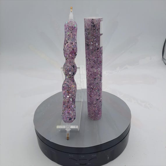 Diamond Painting Pen  - Iris Glitterati Glitter - Handmade Custom handcrafted lathe purple lilac sparkle shiny lavender