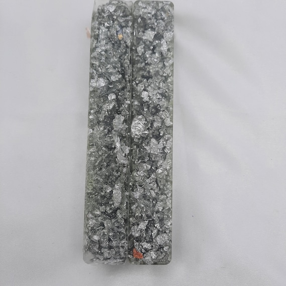 Diamond Painting Pen - Silver Leaf flake - Handmade Custom handcrafted lathe acrylic