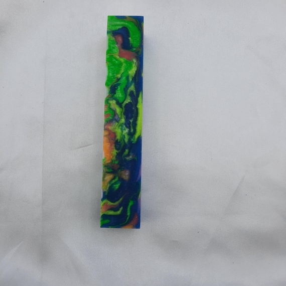 Diamond Painting Pen - Flubber - handmade custom handcrafted lathe acrylic rainbow blue purple green orange yellow red
