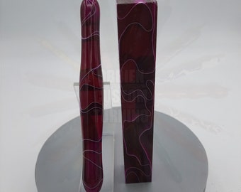 Diamond Painting Pen - Plum Water - Handmade Custom purple see through transparent handmade handcrafted  lathe acrylic