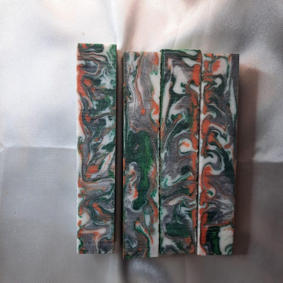 Diamond Painting Pen - Cyclone Limited Edition - Custom handmade handcrafted lathe acrylic green silver orange white