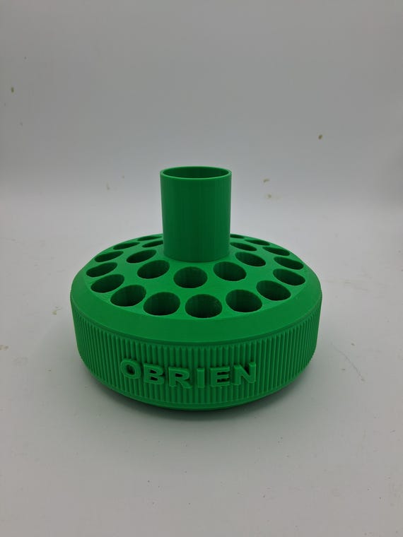 Rotating Pen Carousel Green - Obrien Custom Turning Diamond painting pen display original model with storage in middle
