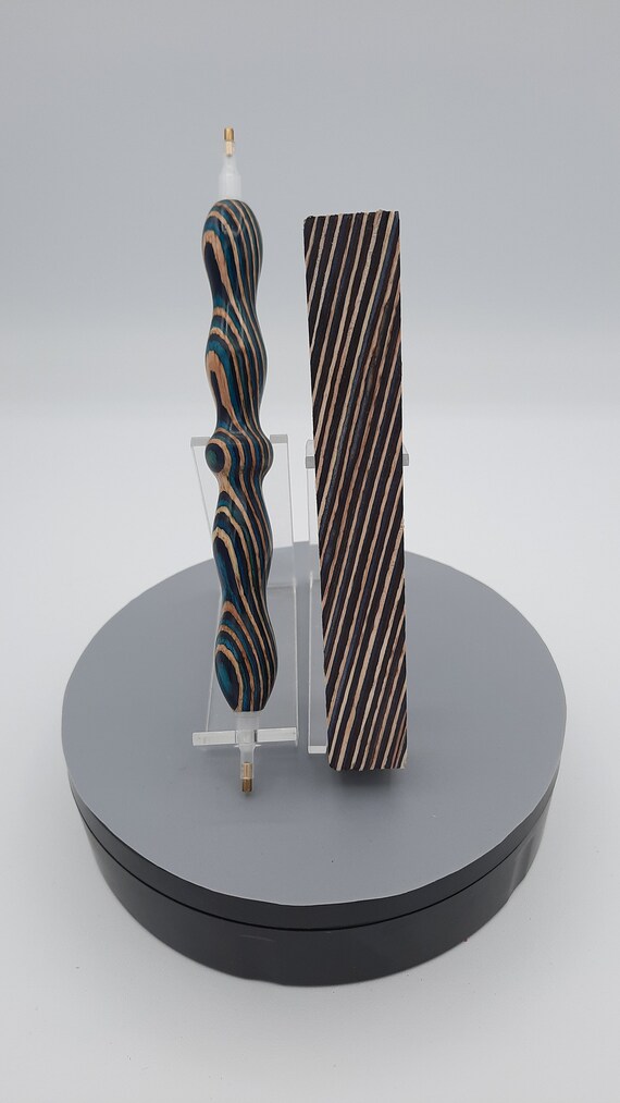Diamond Painting Pen - Color Grain Midnight - Handmade Custom handcrafted lathe wood hardwood laminate veneer