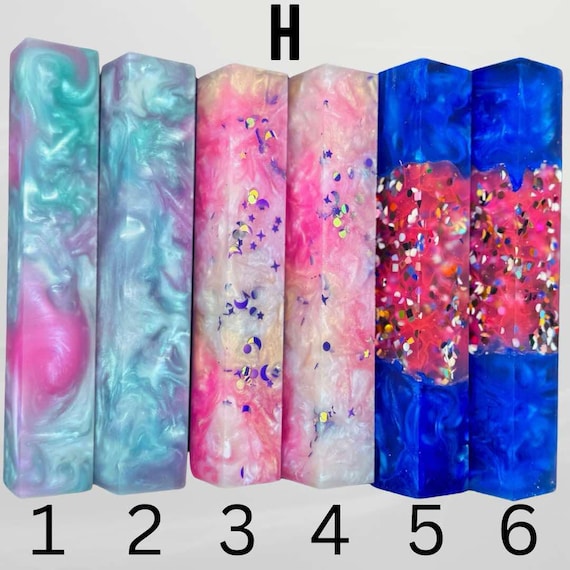 Diamond Painting Pen - Block H - handmade custom handcrafted lathe acrylic - Castaway Creations