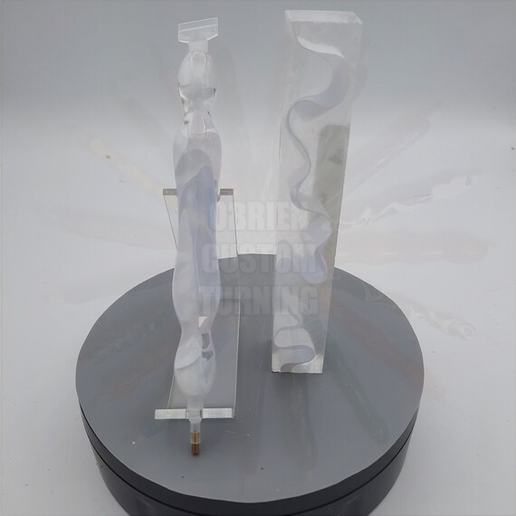 Diamond Painting Pen - Diamond Water - Handmade Custom white transparent see through handcrafted  lathe acrylic