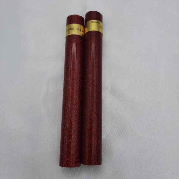 Diamond Painting Pen  - Cinnabar radiance series Diamond Cast - Custom handmade handcrafted lathe acrylic bright red silver