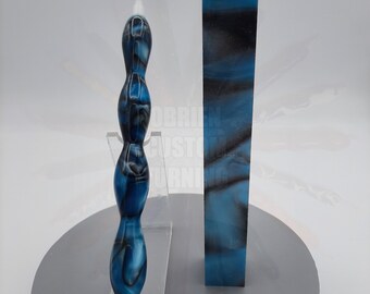 Diamond painting pen  - abalone (silk sapphire blue) - custom handmade handcrafted lathe acrylic blue