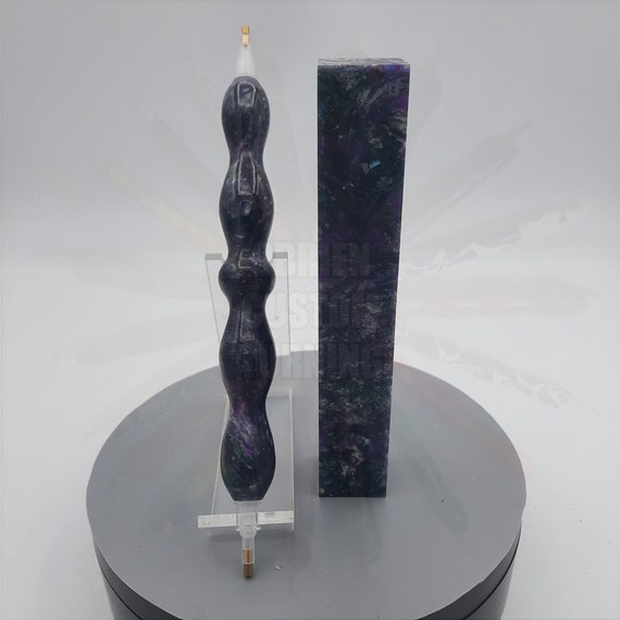 Diamond Painting Pen  - Cheshire Cat - Handmade Custom purple and green handcrafted  lathe acrylic
